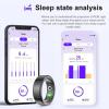 CNBRO Smart Ring for Men Fitness Tracker Smart Rings Women Waterproof Rings Men Heart Rate Monitor Sleep Monitor Pedometer Step Counter Compatible with ios Android Phones (Champagne Gold, 10/2.444in) view 4