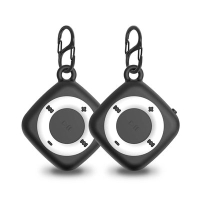 [2 Pack] Silicon Case for Tile Mate 2022 Tracker with Keychains, Waterproof Full Body Protective Cover for Tile Mate Holder, Anti Lost Hidden Full Cover for Tile Mate (Black & Black)