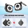 [2 Pack] Silicon Case for Tile Mate 2022 Tracker with Keychains, Waterproof Full Body Protective Cover for Tile Mate Holder, Anti Lost Hidden Full Cover for Tile Mate (Black & Black) view 4