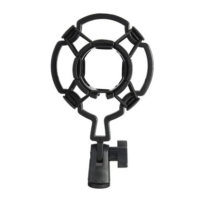 PGNEX Universal Professional Condenser Microphone Mic Shock Mount Holder Studio Recording Bracket For Large Diaphram Mic Clip Black