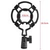 PGNEX Universal Professional Condenser Microphone Mic Shock Mount Holder Studio Recording Bracket For Large Diaphram Mic Clip Black view 2