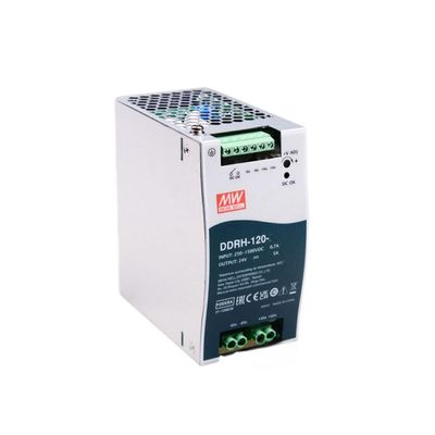 Mean Well DDRH 120W 5A Power Supply Converter DDRH-120-24 DC/DC Industrial DIN Rail Switching Power Supply Driver Transformer for Automation Electromechanical Etc