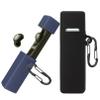[2 Pack] easyBee Case Compatible with Soundcore A30i Bluetooth Headphone Charging Cover with 2 Keychain, Soft Liquid Silicone Ultra Thin Shockproof Protective Kit - Black and Blue view 1
