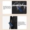 [2 Pack] easyBee Case Compatible with Soundcore A30i Bluetooth Headphone Charging Cover with 2 Keychain, Soft Liquid Silicone Ultra Thin Shockproof Protective Kit - Black and Blue view 3