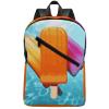 17 Inch Travel Backpack Lightweight Waterproof Casual Laptop Backpack Hiking Camping Daypack for Women Men Ice Popsicles view 1