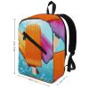 17 Inch Travel Backpack Lightweight Waterproof Casual Laptop Backpack Hiking Camping Daypack for Women Men Ice Popsicles view 2