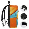 17 Inch Travel Backpack Lightweight Waterproof Casual Laptop Backpack Hiking Camping Daypack for Women Men Ice Popsicles view 3