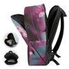 17 Inch Travel Backpack Lightweight Waterproof Casual Laptop Backpack Hiking Camping Daypack for Women Men Small Flowers view 4