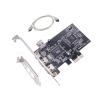Replacement PCI Ex1 to External IEEE 1394 Adapter Card with Low-Profile Bracket for PC Desktop with Full Speed view 1