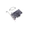 Replacement PCI Ex1 to External IEEE 1394 Adapter Card with Low-Profile Bracket for PC Desktop with Full Speed view 2