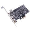 Replacement PCI Ex1 to External IEEE 1394 Adapter Card with Low-Profile Bracket for PC Desktop with Full Speed view 3