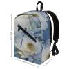 17 Inch Travel Backpack Lightweight Waterproof Casual Laptop Backpack Hiking Camping Daypack for Women Men Dragonfly Flower view 2