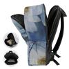 17 Inch Travel Backpack Lightweight Waterproof Casual Laptop Backpack Hiking Camping Daypack for Women Men Dragonfly Flower view 4