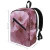 17 Inch Travel Backpack Lightweight Waterproof Casual Laptop Backpack Hiking Camping Daypack for Women Men Cherry Blossoms view 2
