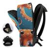 17 Inch Travel Backpack Lightweight Waterproof Casual Laptop Backpack Hiking Camping Daypack for Women Men Cartoon Octopus view 4