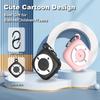 [2 Pack] Silicon Case for Tile Mate 2022 Tracker with Keychains, Waterproof Full Body Protective Cover for Tile Mate Holder, Anti Lost Hidden Full Cover for Tile Mate (Black & Pink) view 3