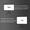 FAFACAI Portable Projection Screen with Stand - 4:3/16:9 HD Foldable Projection Screen Manual Projection Screen Free-Standing Projection Screen, for Home Theater, Conferences (84) (60inch 4:3) view 3