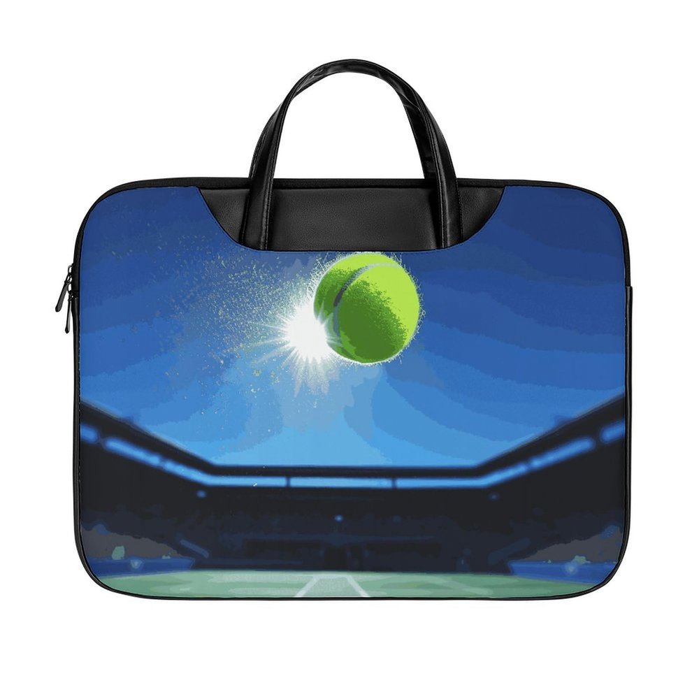 LKJTRF 17 Inch Laptop Shoulder Bag Waterproof Portable Laptop Case Sleeve Messenger Bag for Women Men Tennis Ball in The Air, Style-38