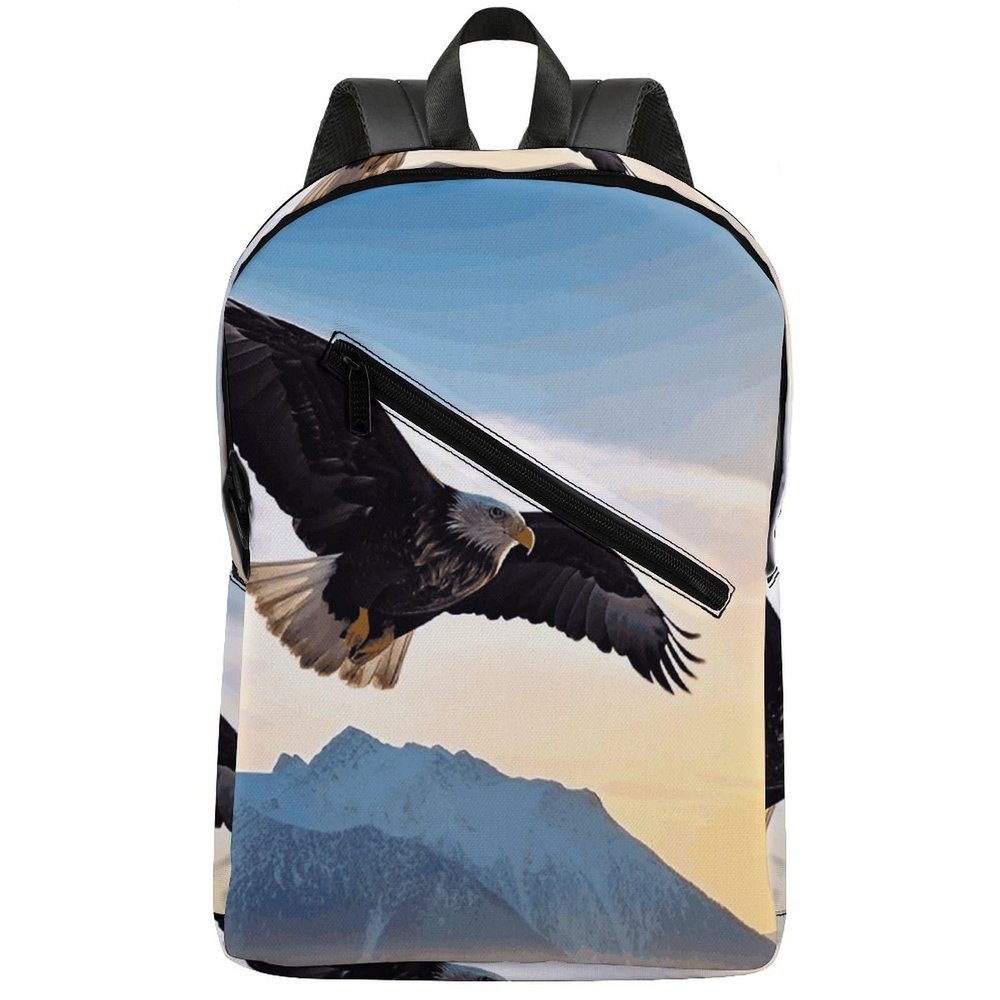 17 Inch Travel Backpack Lightweight Waterproof Casual Laptop Backpack Hiking Camping Daypack for Women Men Eagle Mountains