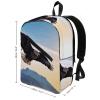 17 Inch Travel Backpack Lightweight Waterproof Casual Laptop Backpack Hiking Camping Daypack for Women Men Eagle Mountains view 2