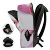 17 Inch Travel Backpack Lightweight Waterproof Casual Laptop Backpack Hiking Camping Daypack for Women Men Hello Glasses Flamingo view 4