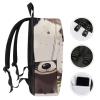 17 Inch Travel Backpack Lightweight Waterproof Casual Laptop Backpack Hiking Camping Daypack for Women Men Cute Raccoon view 3