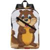 17 Inch Travel Backpack Lightweight Waterproof Casual Laptop Backpack Hiking Camping Daypack for Women Men Cartoon Animated Beaver view 1