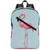 17 Inch Travel Backpack Lightweight Waterproof Casual Laptop Backpack Hiking Camping Daypack for Women Men Flamingo view 1