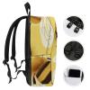 17 Inch Travel Backpack Lightweight Waterproof Casual Laptop Backpack Hiking Camping Daypack for Women Men Honey Bee view 3
