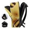 17 Inch Travel Backpack Lightweight Waterproof Casual Laptop Backpack Hiking Camping Daypack for Women Men Honey Bee view 4