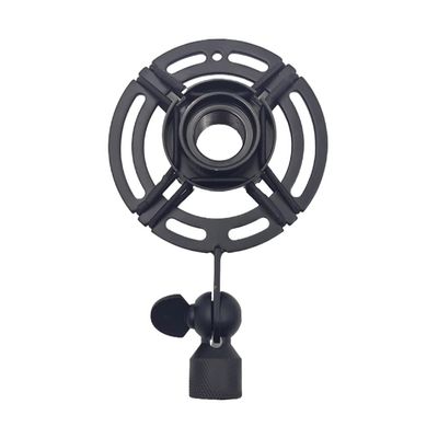 PGNEX Matte Black Metal Portable Screw Microphone Shock Mount Anti-Vibration Microphone Stand