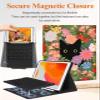 Wazzasoft for iPad 9th/8th/7th/Air 3rd Generation/Pro 10.5 Inch Case Keyboard Pencil Holder Folio Tablet Cover Women Girl Cute Girly Teen Kawaii Cat Flower Unique Design for Apple 10.2 & 10.5 Inch view 4