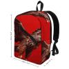 17 Inch Travel Backpack Lightweight Waterproof Casual Laptop Backpack Hiking Camping Daypack for Women Men Flying Eagle view 2