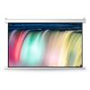 FAFACAI 4:3/16:9 Wall/Ceiling Mount Manual Pull Down Projector Screen, Retractable Auto-Locking Portable Projection Screen for Indoor Outdoor Movie (100) (60inch 16:9) view 1