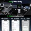 MMB Mini Wireless Carplay Adapter, 2026 Carplay Adapter for Apple iPhone, Plug & Play, Smallest, Fastest for Converts OEM Wired to Wireless Car Play Only for Car Model 2016+ and iOS 10 USB & Type-C view 3