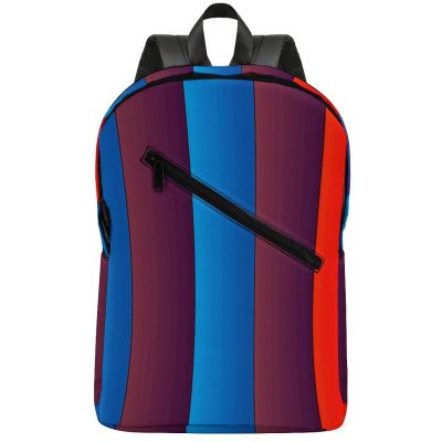 17 Inch Travel Backpack Lightweight Waterproof Casual Laptop Backpack Hiking Camping Daypack for Women Men Red Blue Vertical