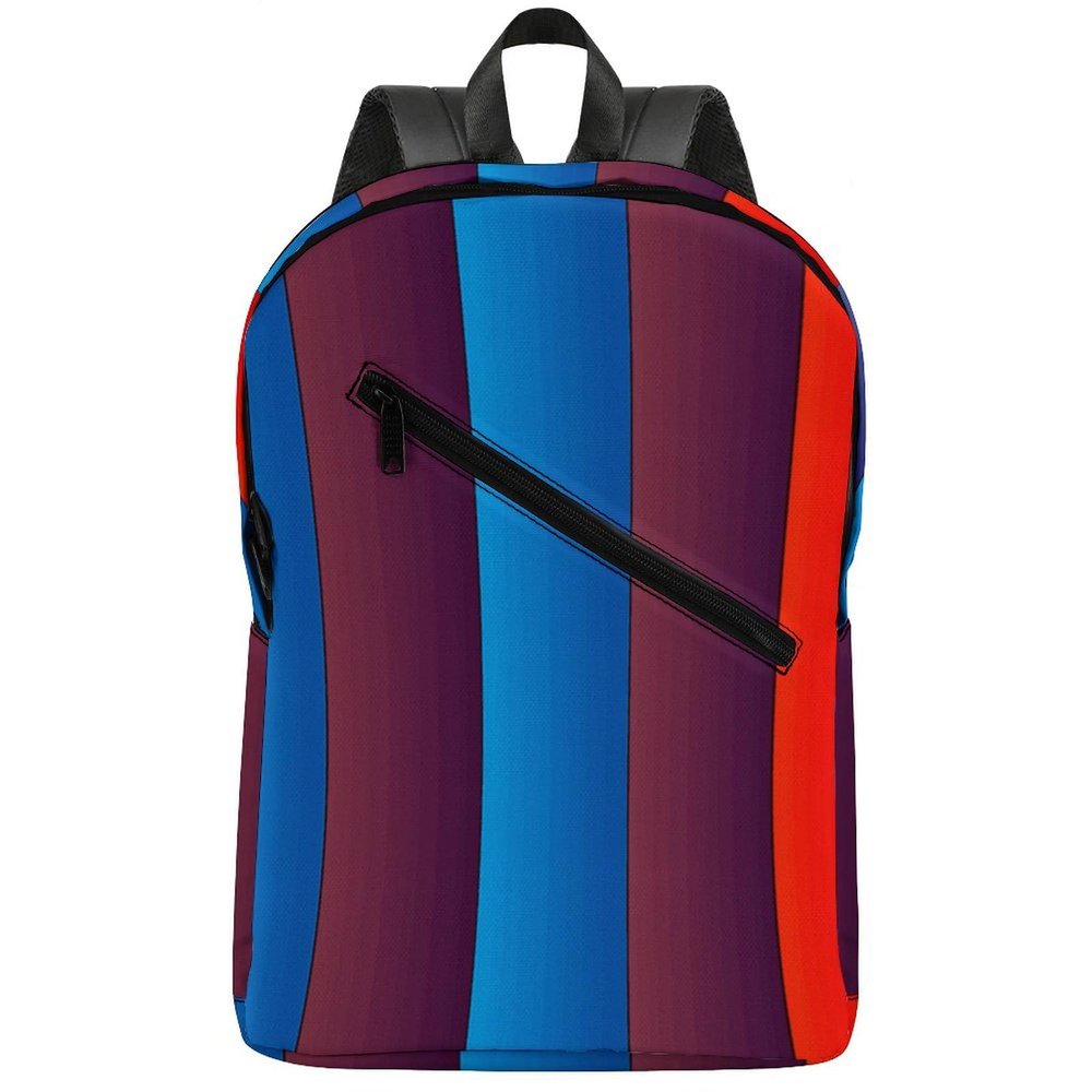 17 Inch Travel Backpack Lightweight Waterproof Casual Laptop Backpack Hiking Camping Daypack for Women Men Red Blue Vertical