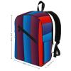 17 Inch Travel Backpack Lightweight Waterproof Casual Laptop Backpack Hiking Camping Daypack for Women Men Red Blue Vertical view 2