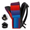 17 Inch Travel Backpack Lightweight Waterproof Casual Laptop Backpack Hiking Camping Daypack for Women Men Red Blue Vertical view 4