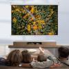 FAFACAI Projector Screen - Manual Pull-Down Projection Screen 4:3/16:9 HD Retractable Projection Screen with Automatic Lock, for Home Theater, Office, Media, Entertainment (60) (60inch 16:9) view 2