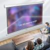 FAFACAI Projector Screen - Manual Pull-Down Projection Screen 4:3/16:9 HD Retractable Projection Screen with Automatic Lock, for Home Theater, Office, Media, Entertainment (60) (60inch 16:9) view 3