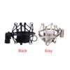 PGNEX Professional Microphone Shock Mount Locking Knob Reduce Noise Broadcast Clip Studio Recording Mic Holder Spider Condenser(Gray,4.5cm) view 2