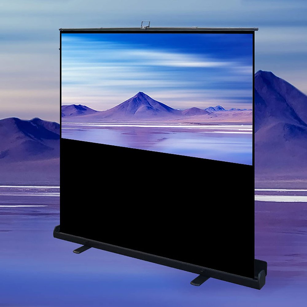 FAFACAI Free-Standing Projection Screen 4:3/16:9/16:10 HD Portable Retractable Projection Screen Floor-Standing Projection Screen, for Home Backyard Theater Office (100 inch 16: 10) (72 inch 4: 3)