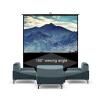 FAFACAI Free-Standing Projection Screen 4:3/16:9/16:10 HD Portable Retractable Projection Screen Floor-Standing Projection Screen, for Home Backyard Theater Office (100 inch 16: 10) (72 inch 4: 3) view 2