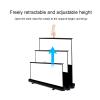 FAFACAI Free-Standing Projection Screen 4:3/16:9/16:10 HD Portable Retractable Projection Screen Floor-Standing Projection Screen, for Home Backyard Theater Office (100 inch 16: 10) (72 inch 4: 3) view 4