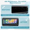 CDEFG 4PCS for 2025 2026 Hyundai Tucson Screen Protector for 2025 2026 Hyundai Santa Cruz Screen Protectors Tucson Hybrid 2025 Accessories Dual Screens and AC Climate Display Protector view 2