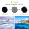 82mm Variable ND2-32 & CPL in 1 Lens Filter & 77-82mm (2PCS) Step Up Filter Adapter Rings Kit, for 77mm Lens Add 82mm Filter view 2