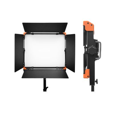 120W Led Video Light Bi-Color Dimmable 0-100% Photographic Lighting, Panel Light CRI 95+ with U Bracket and Barndoors for Filmmaker Photo Studio Stream (120W)
