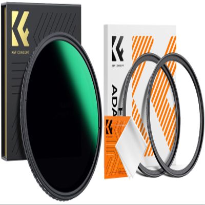 77mm Variable ND8-128 Lens Filter & 72-77mm (2PCS) Step Up Filter Adapter Rings Kit, for 72mm Lens Add 77mm Filter