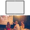 60-100 Inch Projection Screen,Foldable Anti Crease White Projector Movie Screen, Curtain Projection Screen 4:3 for Home Outdoor Indoor (EIMSOAHoqtfes8c2a-04) view 1